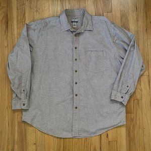 Men's High Sierra Brown Check Long Sleeve Shirt XL